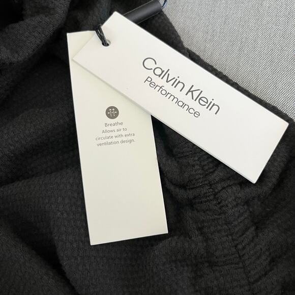 Calvin Klein Performance Bundle of 2 Black Side Tie Activewear Tops Plus 1X NWT - Picture 15 of 16